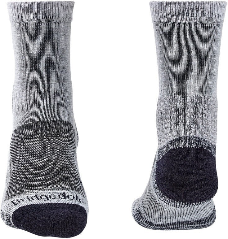 Hike Lightweight Merino Performance 3/4 Crew Socks - Mens - silver / navy 1