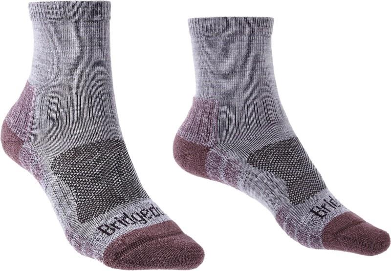 Hike Lightweight Merino Performance 3/4 Crew Socks - Womens - heather / damson 1