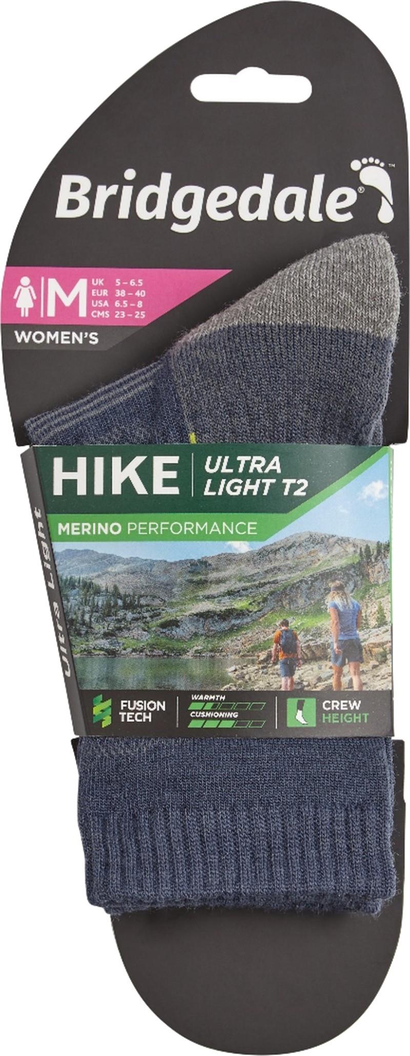 Hike Ultralight Merino Performance Crew Socks - Womens - denim 1