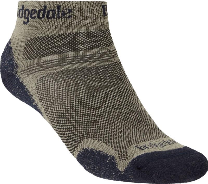 Hike Ultralight Merino Preformance Ankle Socks - Mens - khaki / navy 1