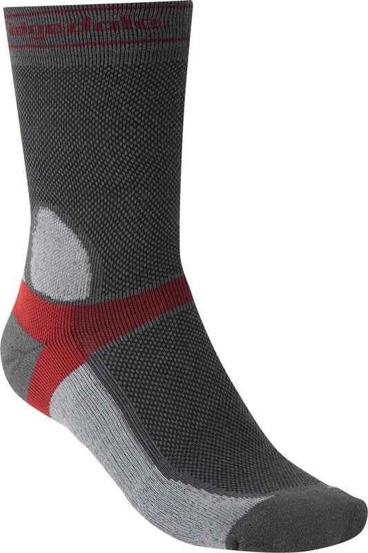 MTB/Gravel Lightweight T2 Coolmax Sport Boot Socks - Mens - dark grey / light grey 1