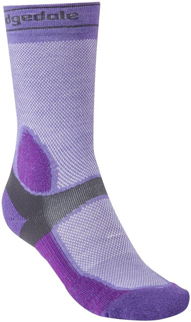 MTB/Gravel Lightweight T2 Coolmax Sport Boot Socks - Womens - purple / dark grey 1