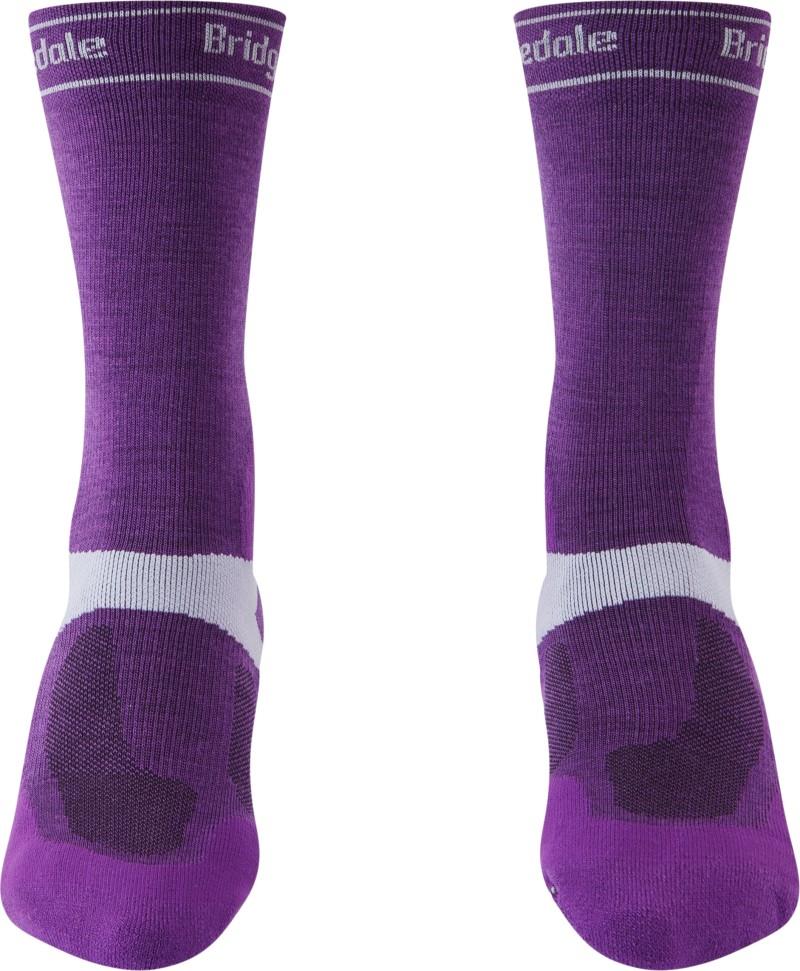 MTB/Gravel Midweight T2 Merino Sport Boot Socks - Womens - purple 1