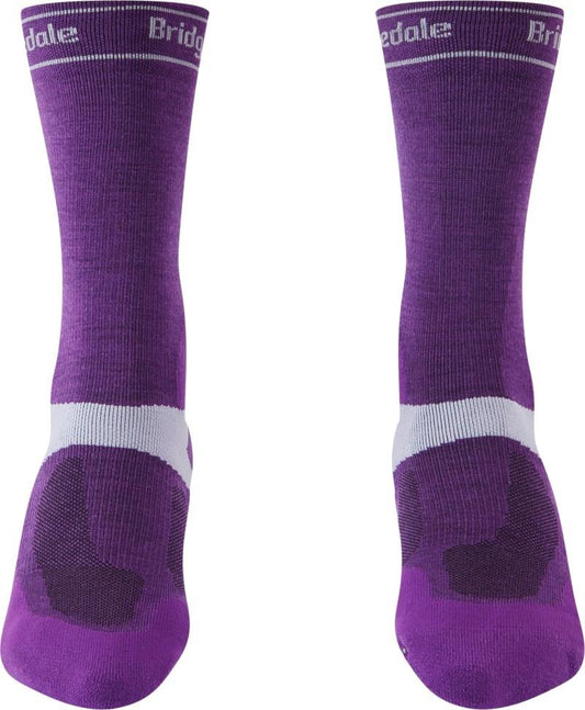 MTB/Gravel Midweight T2 Merino Sport Boot Socks - Womens - purple 1