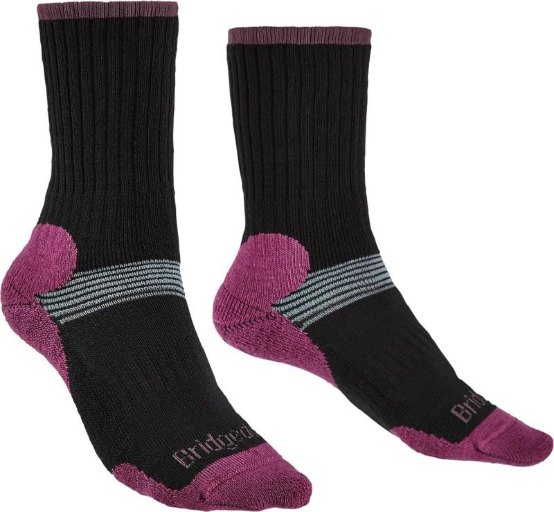 Ski Cross Country Merino Performance Boot Socks - Womens - black 1
