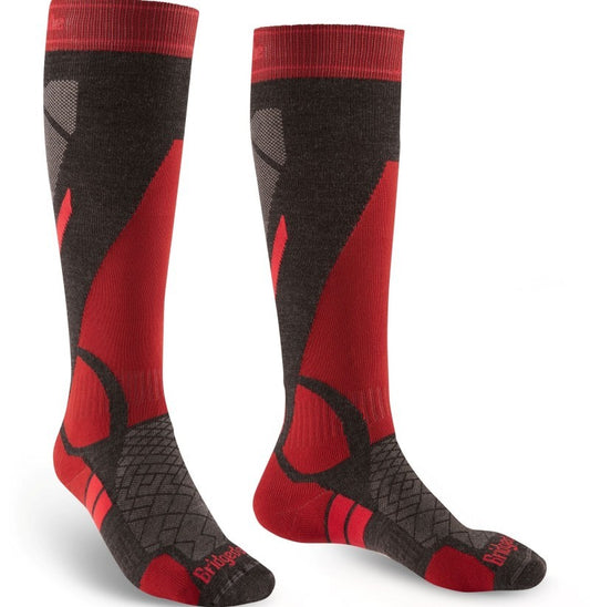 Ski Lightweight Merino Performance OTC Socks - Mens - graphite / red 1
