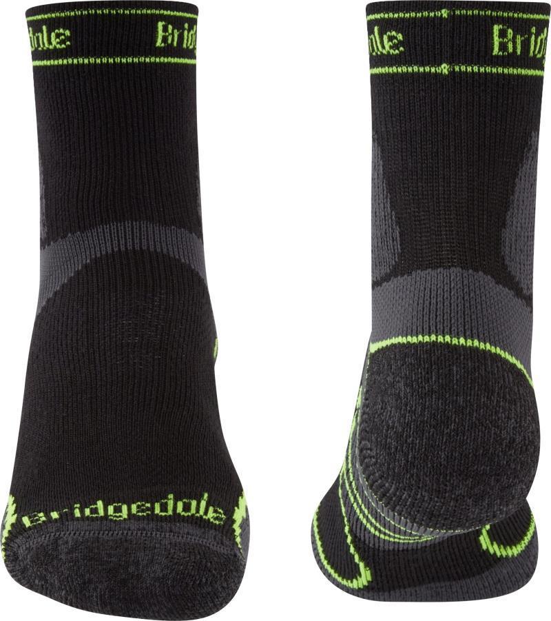 Trail Run Lightweight T2 Merino Sport 3/4 Crew Socks - Mens - Black 2
