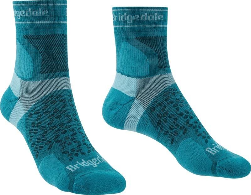 Trail Run Ultralight T2 Merino Sport 3/4 Crew Socks - Womens - teal 1