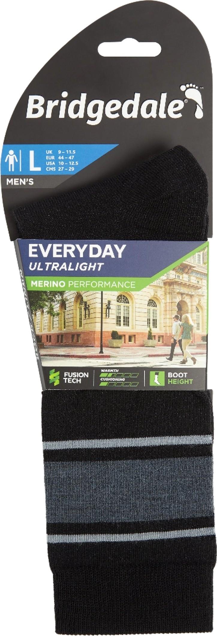 Ultralight Merino Performance Boot Socks - Mens - black / light grey 1