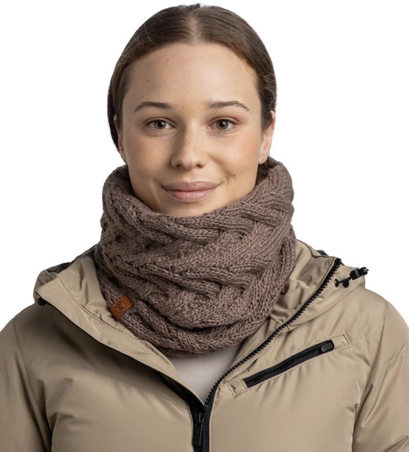 Caryn Knitted Neckwarmer - cobblestone - 123518.322.10.00 1