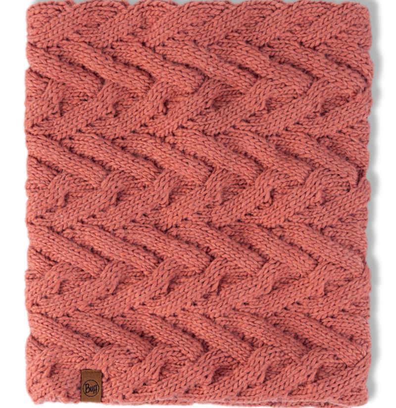 Caryn Knitted & Fleece Neckwarmer - caryn crimson - 123518.401.10.00 1