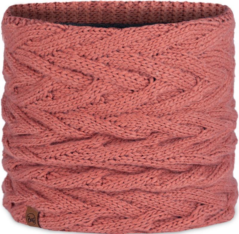 Caryn Knitted & Fleece Neckwarmer - caryn crimson - 123518.401.10.00 1