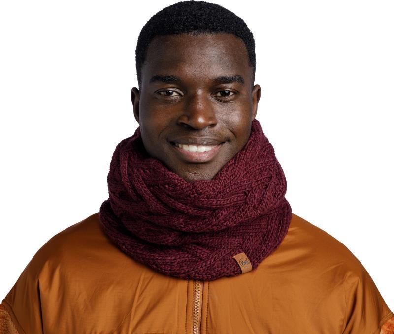 Caryn Knitted & Fleece Neckwarmer - caryn dahlia - 123518.628.10.00 1