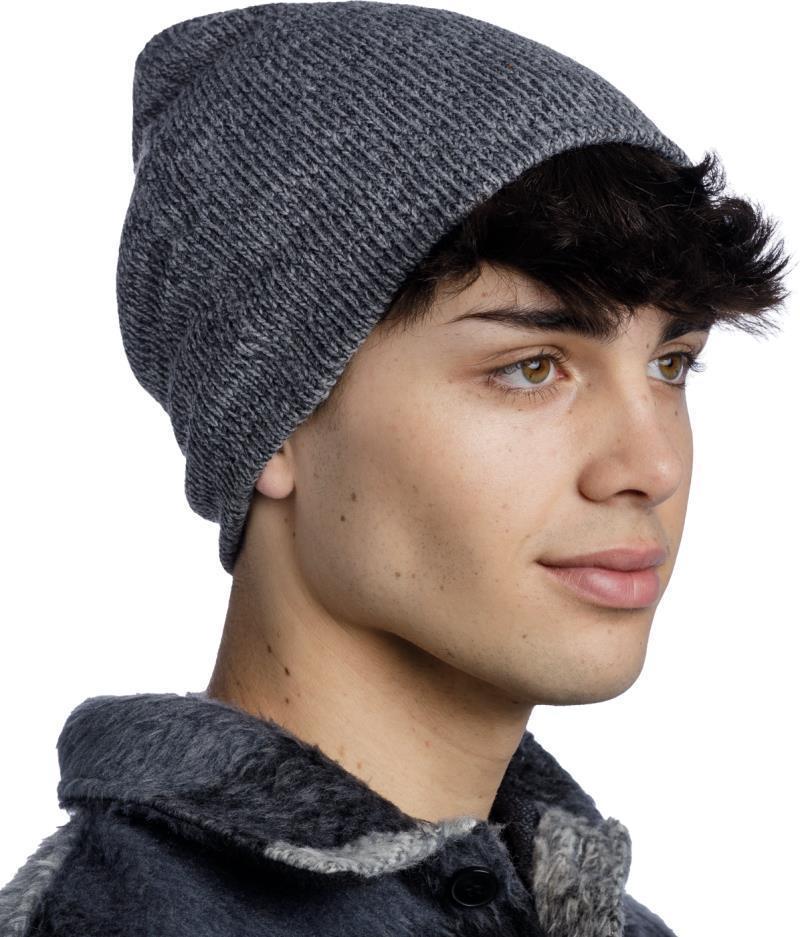 Jarn Knitted Beanie - jarn grey melange - 129618.938.10.00 1