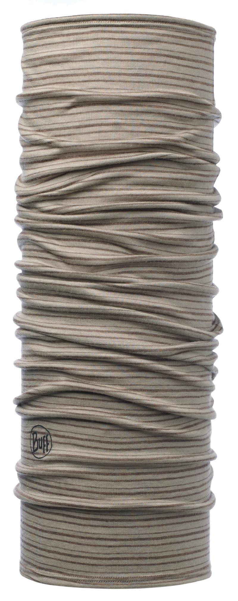 Merino Lightweight Neckwarmer - 113011.327 - walnut brown stripes 1