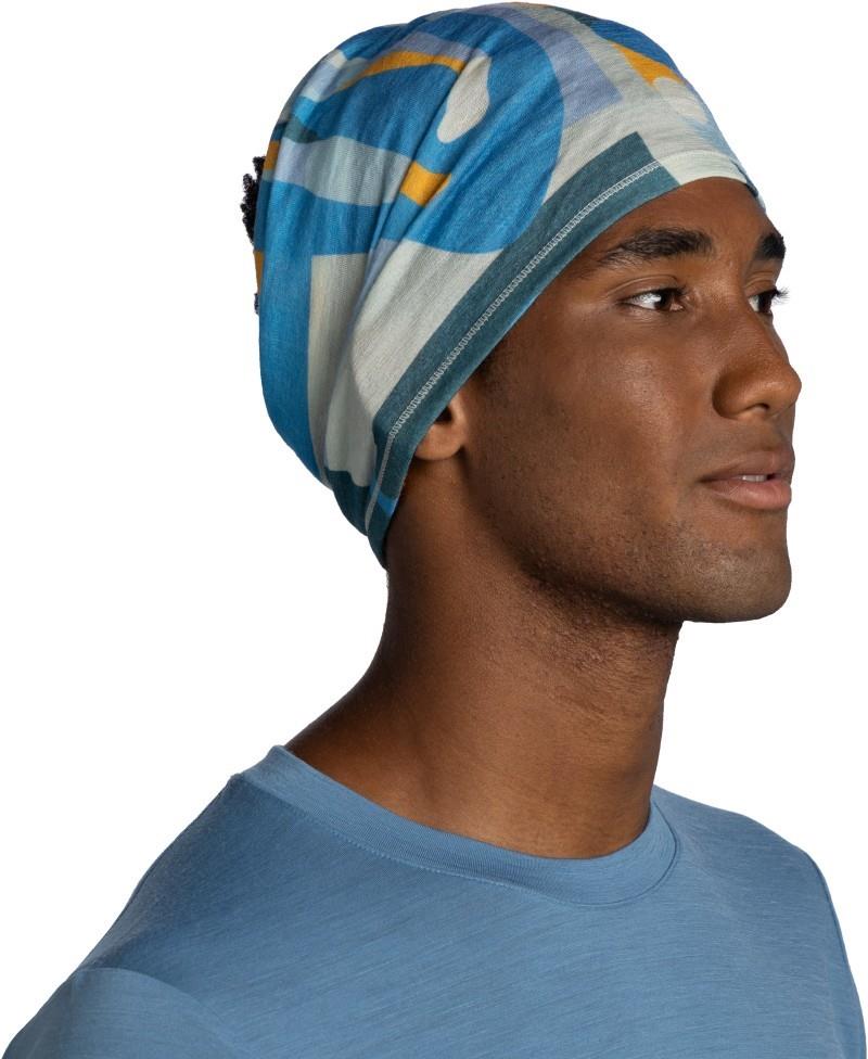 Merino Lightweight Neckwarmer - Digital Prints - luvi glory blue - 137820.746.10.00 1