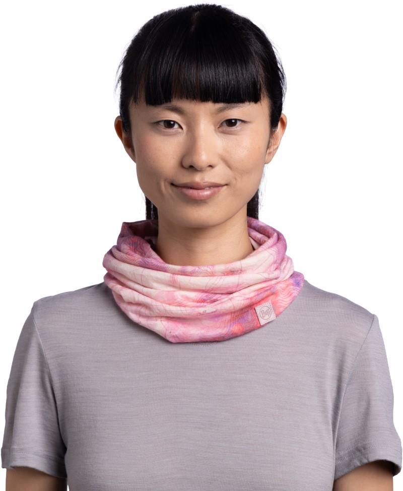Merino Lightweight Neckwarmer - Digital Prints - orisa pink azalea - 137890.513.10.00 1
