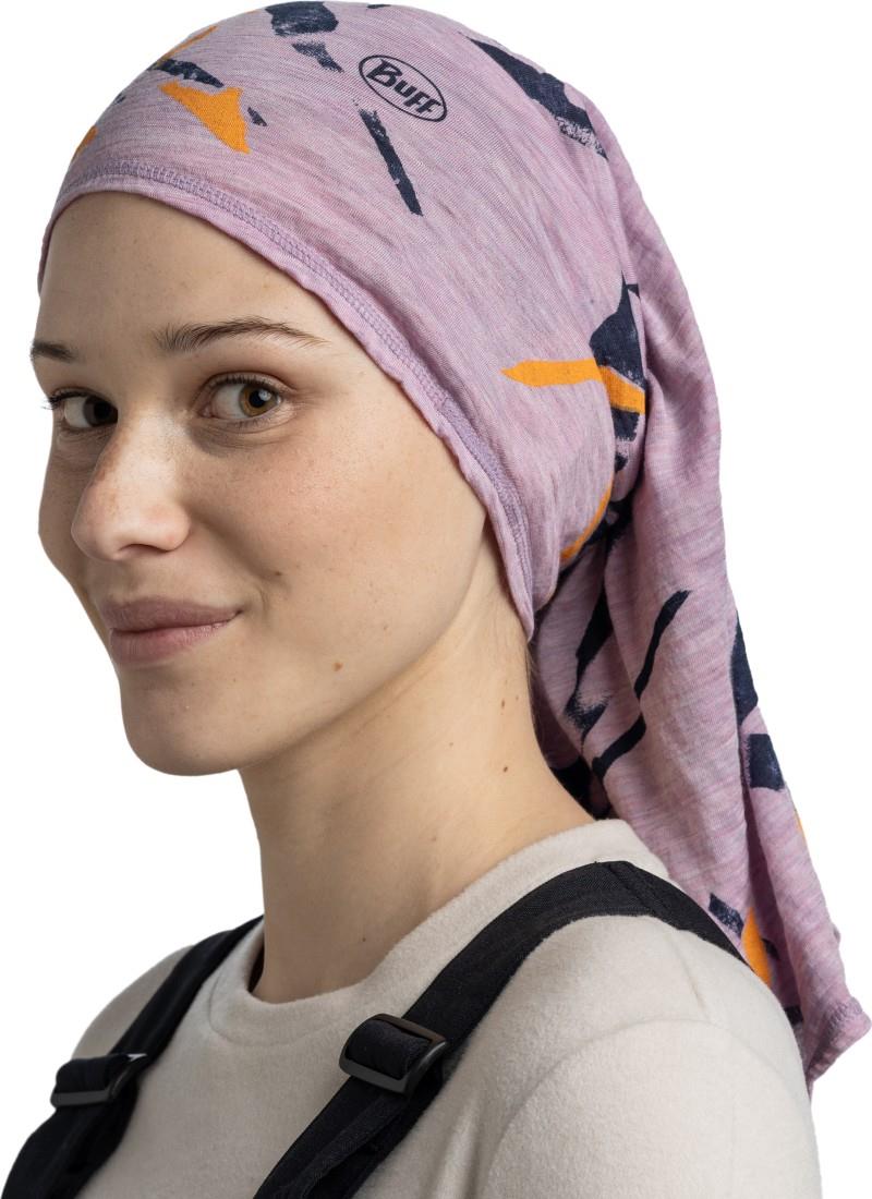 Merino Lightweight Neckwarmer - Print - virta grape ice - 136630.657.10.00 1