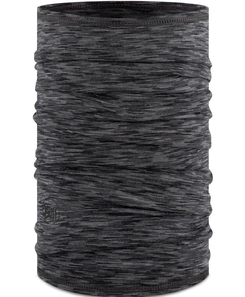 Merino Lightweight Neckwarmer - Solid - Youth - graphite multistripes - 123324.901.10.00 1
