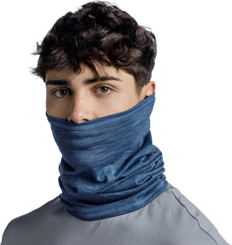 Merino Lightweight Neckwarmer - Solid - ~tempest multi stripes - 117819.759.10.00 1