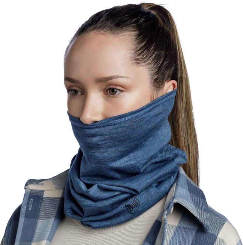 Merino Lightweight Neckwarmer - Solid - ~tempest multi stripes - 117819.759.10.00 1