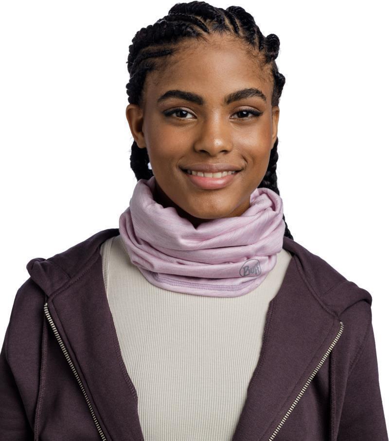 Merino Lightweight Neckwarmer - lilac sand multi stripes - 117819.640.10.00 1