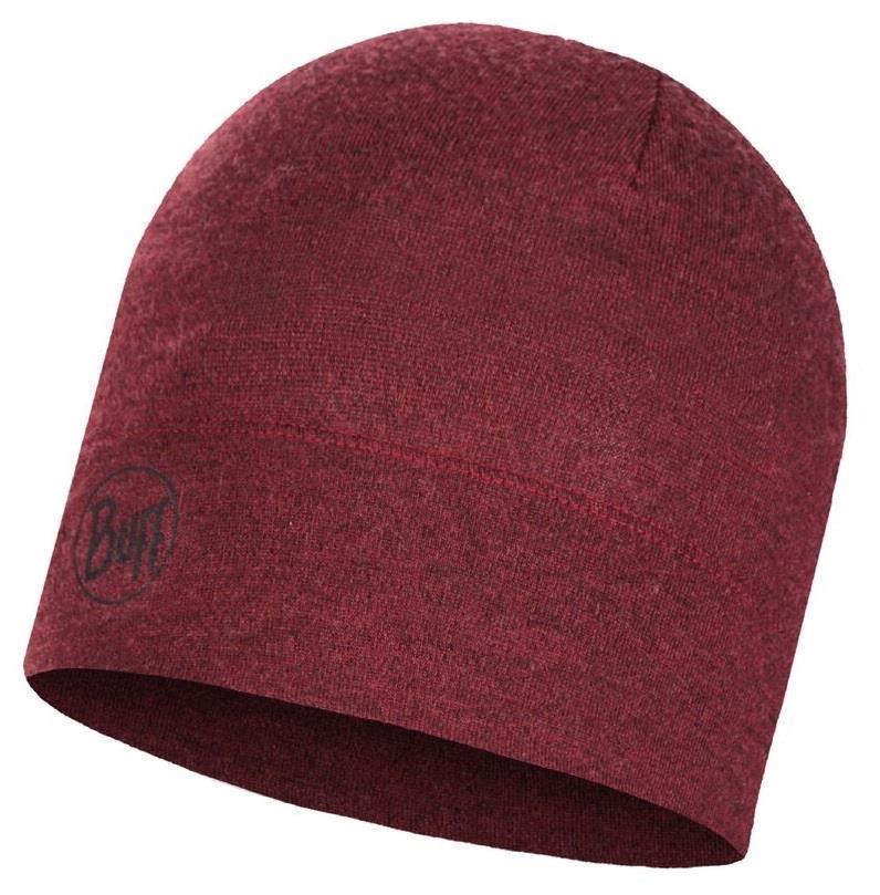 Merino Midweight Beanie - 118007.403 - wine melange 1