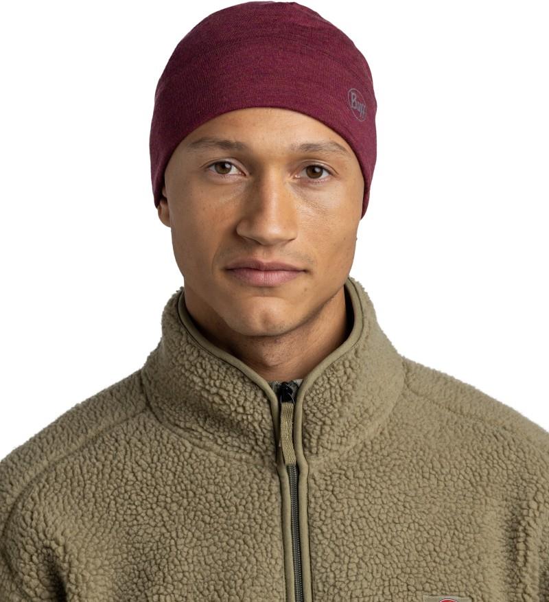 Merino Midweight Beanie - melange tibetan red - 118007.422.10.00 1