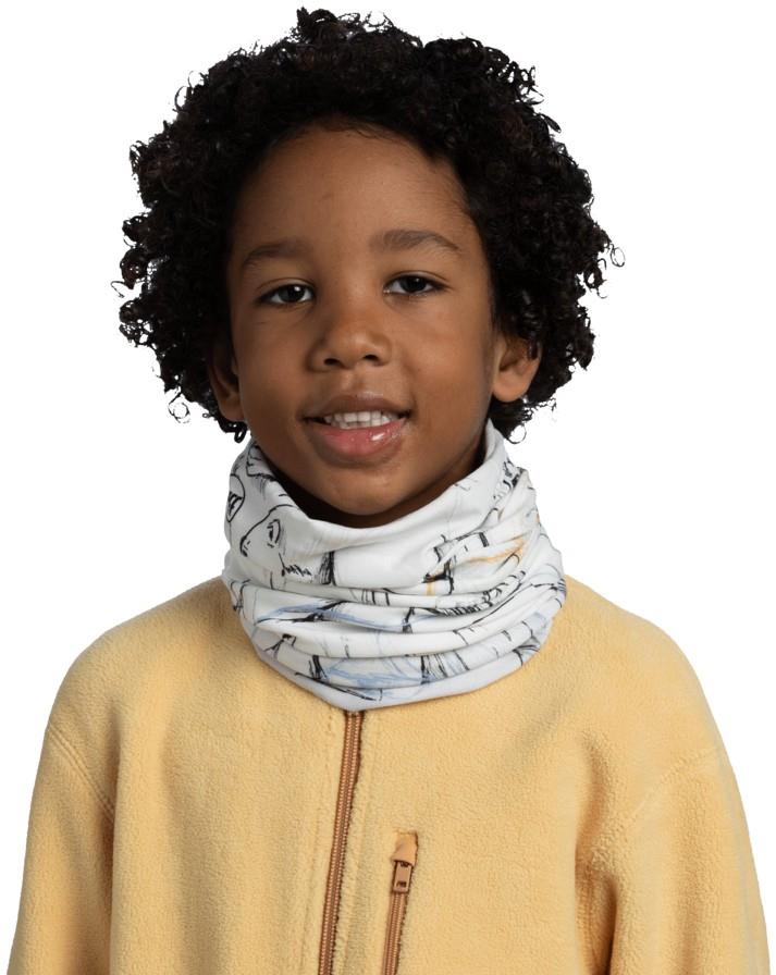 Original EcoStretch Neckwarmer - Youth - bargy white - 136639.000.10.00 1