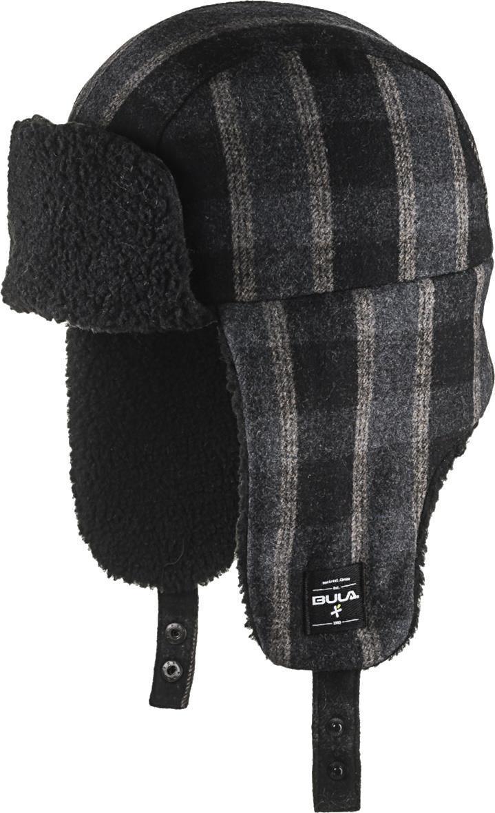 Sherpa Trapper Hat - Black Plaid 1