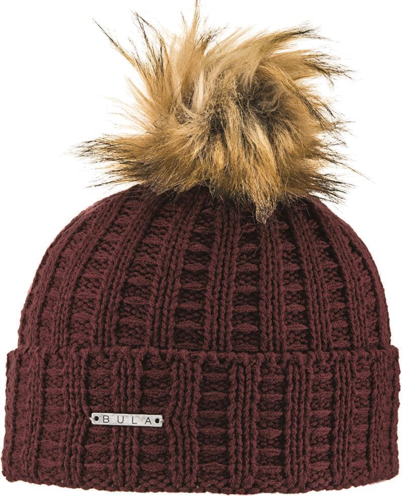 Valley Beanie - Womens - burgundy 1