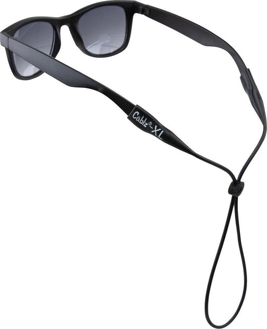 Silicone Eyewear Retainer - XL Ends - black 1