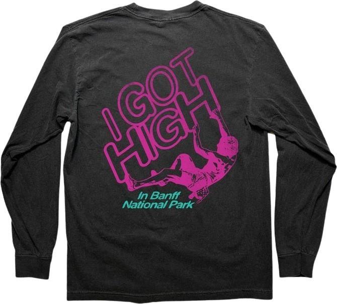 I Got High Vintage LS - Unisex - faded black 1