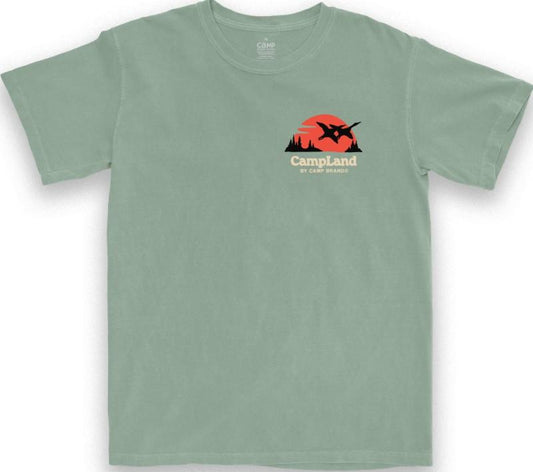 Loon Lake Vintage Tee - Unisex - faded sage 1