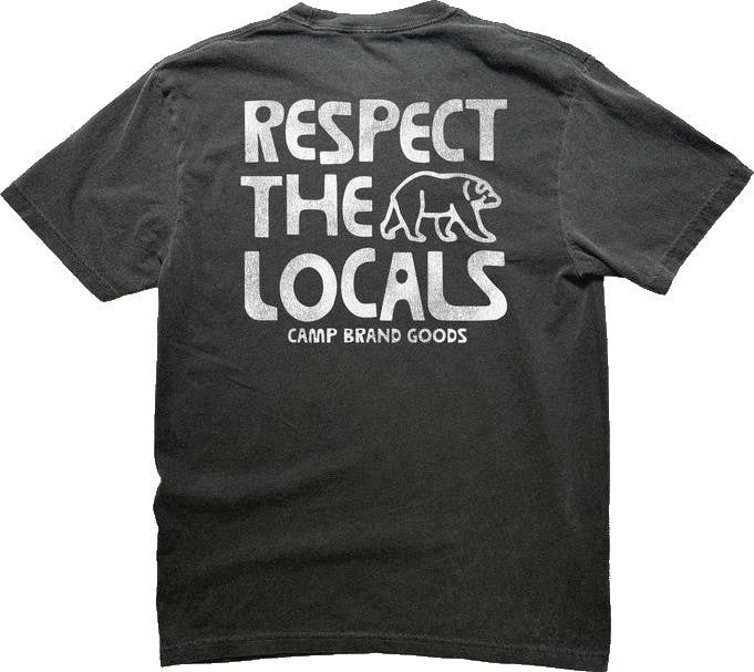 Respect The Locals Vintage Tee - Unisex - faded black 1