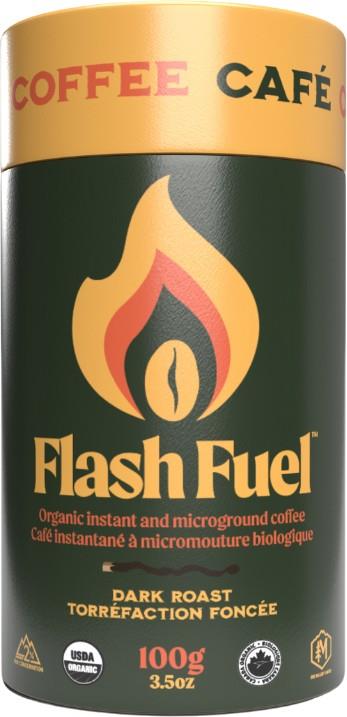 Flash Fuel Organic Instant Coffee - Canister 100g - dark 1