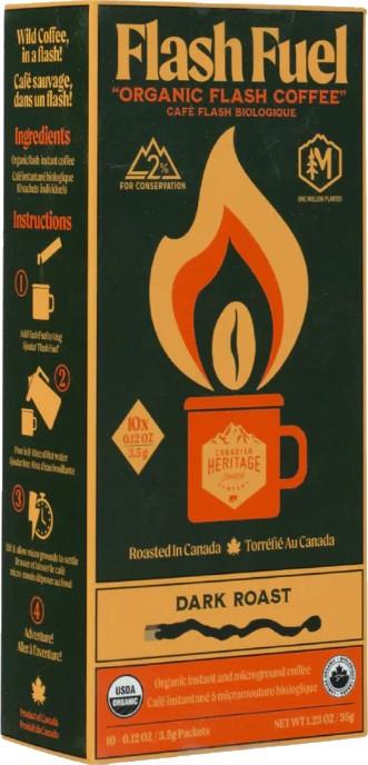 Flash Fuel Organic Instant Coffee - Matchbox - dark 1