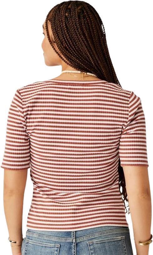 Asher Rib Top - Womens - penny stripe 1
