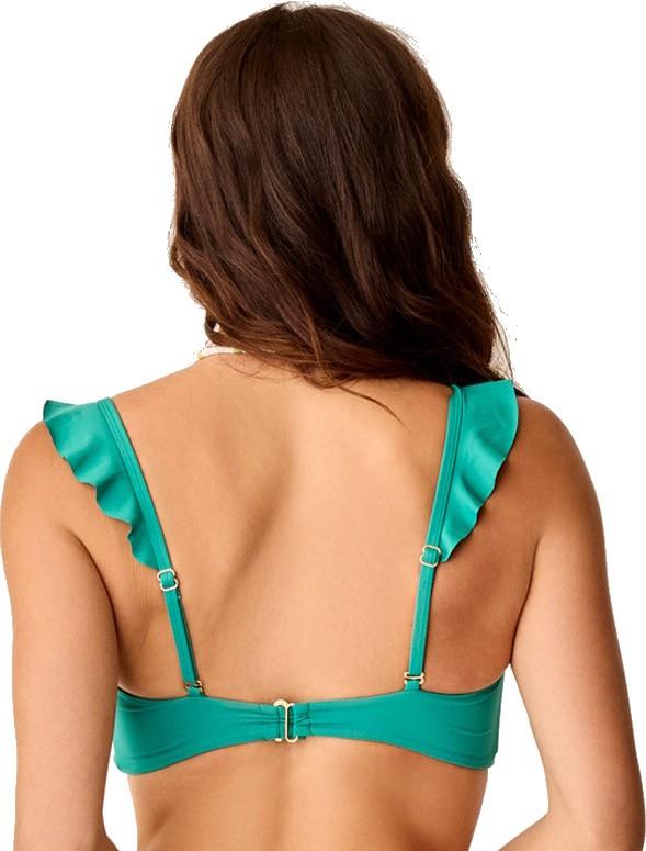 Bev Ruffle Top - Womens - jade 1