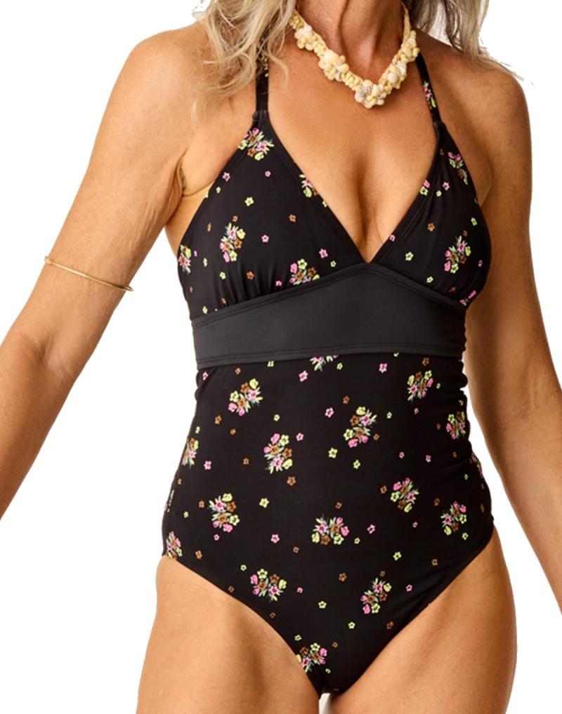 Dahlia One Piece - Tall - Womens - blue oasis / navy 1