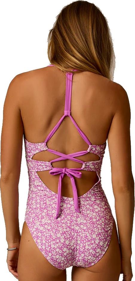 Dahlia One Piece - Tall - Womens - fleur / violet 1