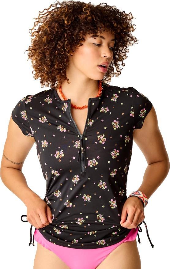 Dawson Rashguard - Womens - black floret 1
