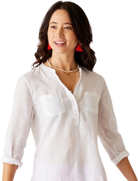 Dylan Textured Shirt -  Womens - cloud 1
