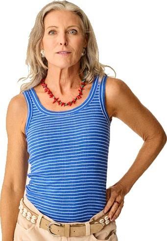 Ever Tank - Womens - billie blue stripe 1