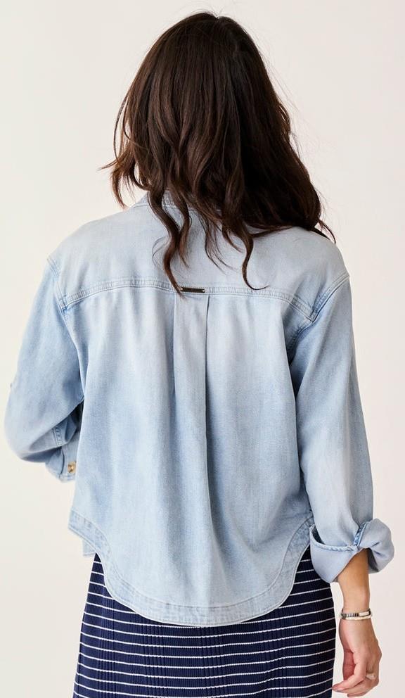 Flora Denim Shacket - Womens - savannah 1