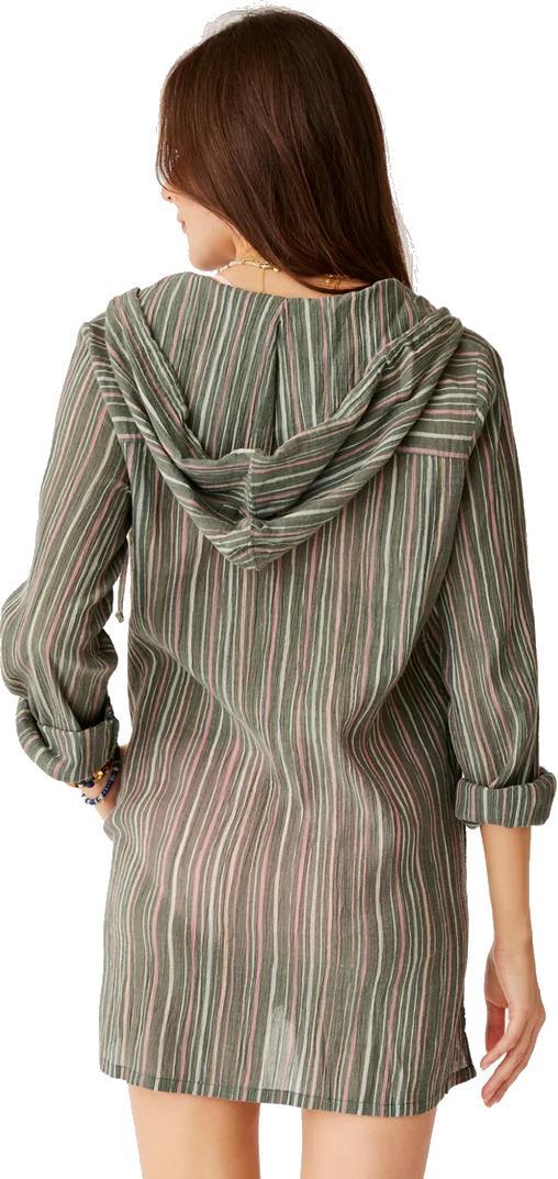 Gia Coverup - Womens - Cilantro Stripe 2