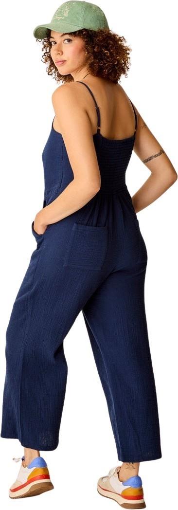 Knox Gauze Jumpsuit - Womens - navy 1