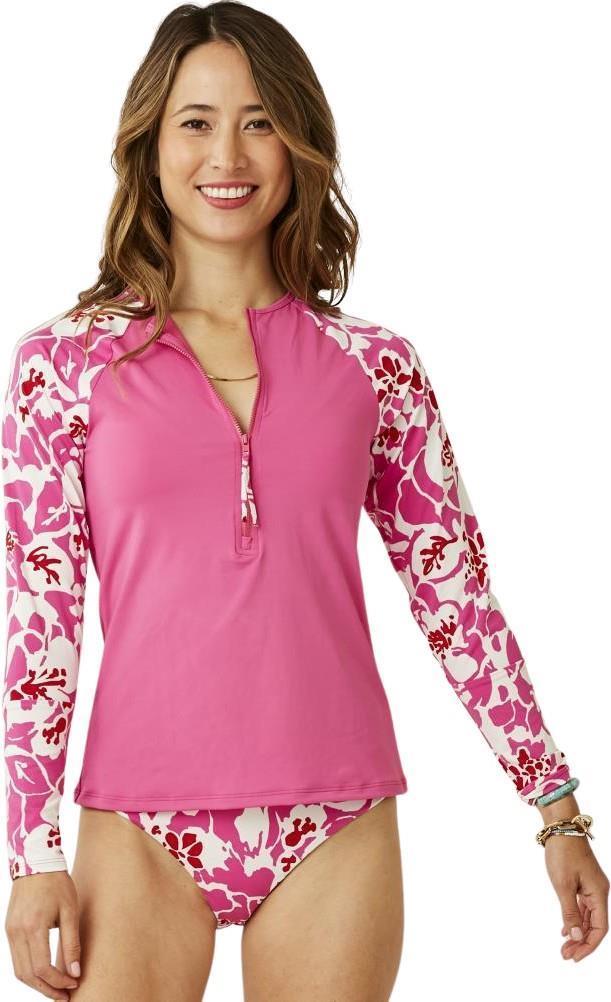 Kona Rashgaurd - Womens - Fuchsia / Orchard 1