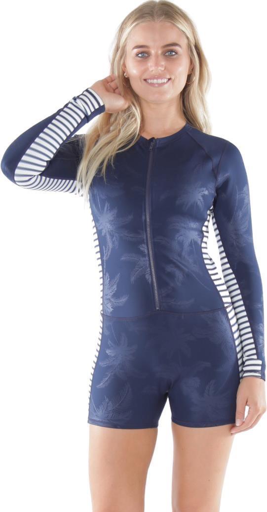 Offshore LS Shortie - Womens  - Encinitas Embossed 1