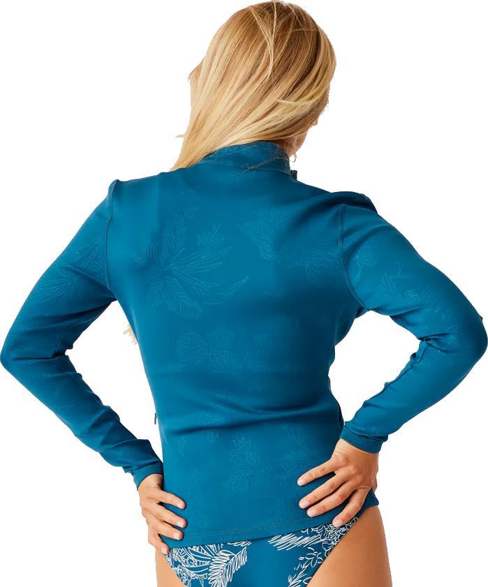 Stella Zip Up Jacket - Womens - Azul Embossed 2